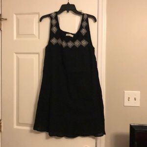 Black line casual dress